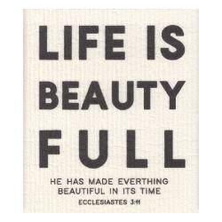 Organic Dishcloth - Life is Beauty Full