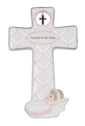 Precious Moments - Girl Baptism Cross