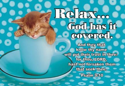 Relax Pass-it-On Pocket Card