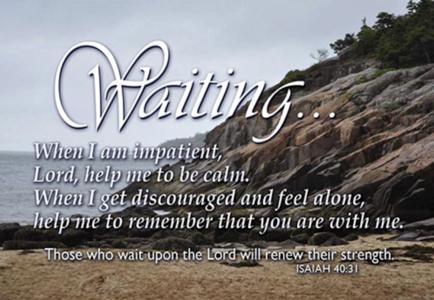 Waiting Pass-it-On Pocket Card