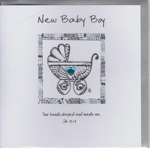 Potty Mouse Ali Doodles - New Baby Boy Greetings Card