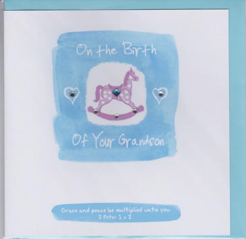 Potty Mouse - On the Birth of Your Grandson Greetings Card