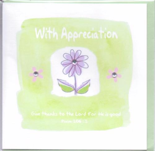 POTTY MOUSE - WITH APPRECIATION GREETINGS CARD