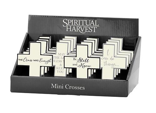 Mini Wooden Crosses (Assorted Pack of 12)