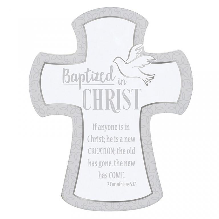 Baptized in Christ 7" Wall Cross