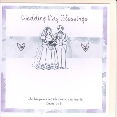 Potty Mouse Wedding Day Blessings Greetings Card