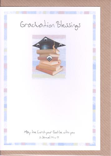 Potty Mouse Graduation Blessings Greetings Card