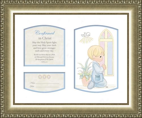 Precious Moments Confirmation Frame - Boy