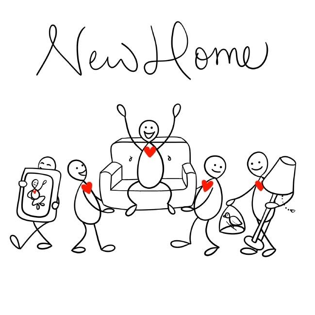 Greetings Card - New Home 