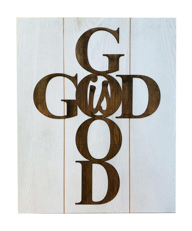 'God is Good' Large Wall Plaque