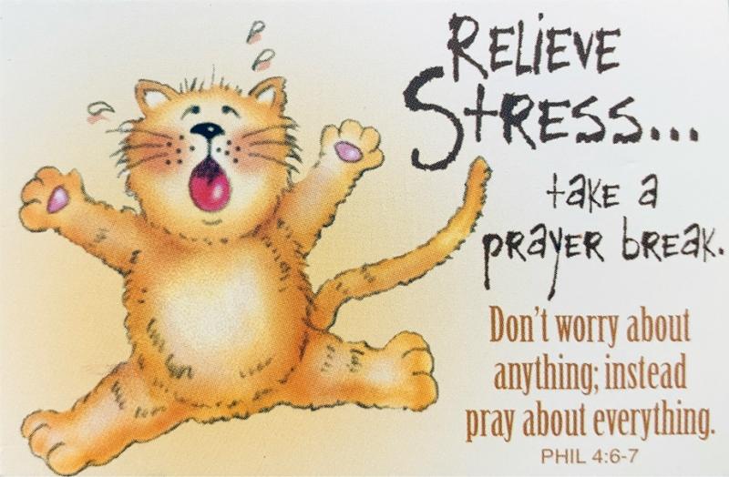Relieve Stress Pass-it-On Pocket Card