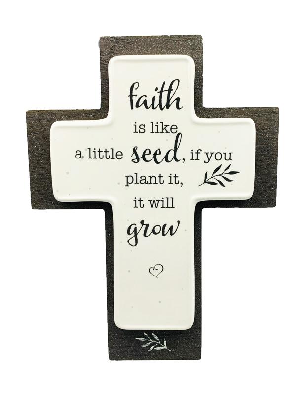 Precious Moments - Faith Is Like A Seed Cross