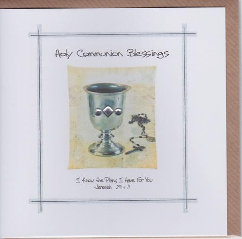 Potty Mouse Holy Communion Blessings Greetings Card