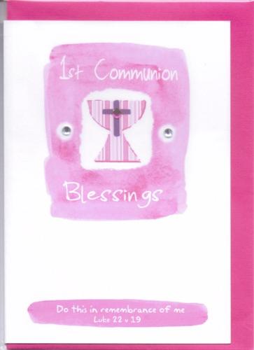 POTTY MOUSE - 1ST COMMUNION BLESSINGS GREETINGS CARD