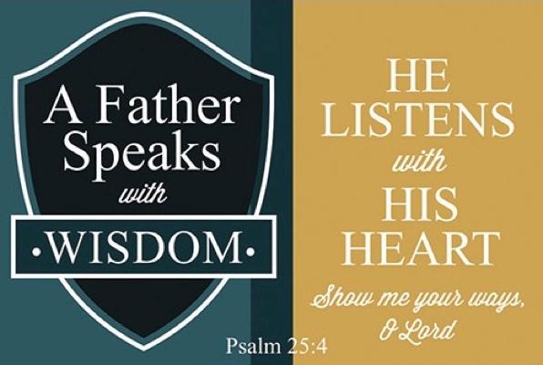 A Father Speaks Pass-it-On Pocket Card