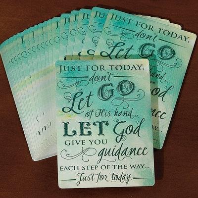 "Let Go, Let God" Prayer Card