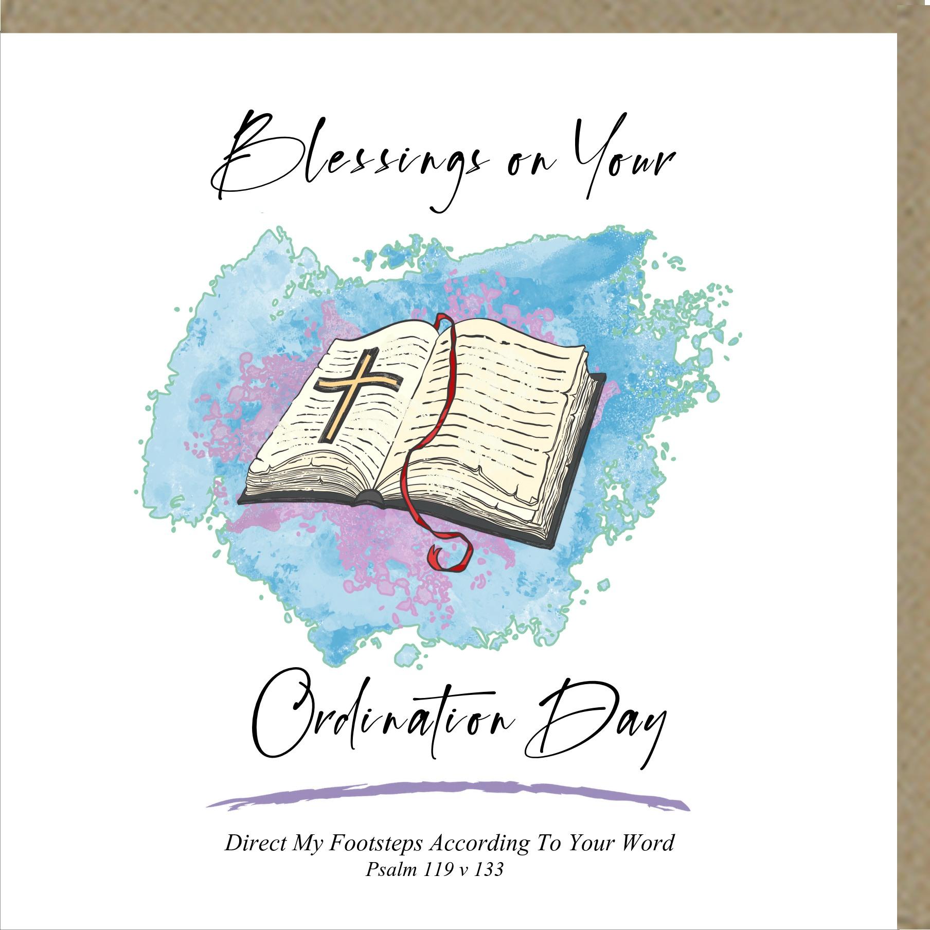 Blessings On Your Ordination Day Greetings Card