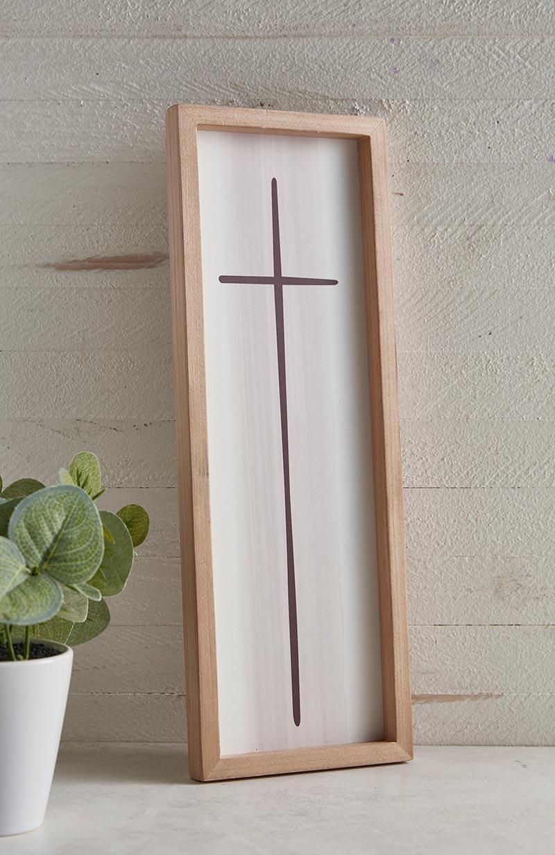 Framed Cross - Cream