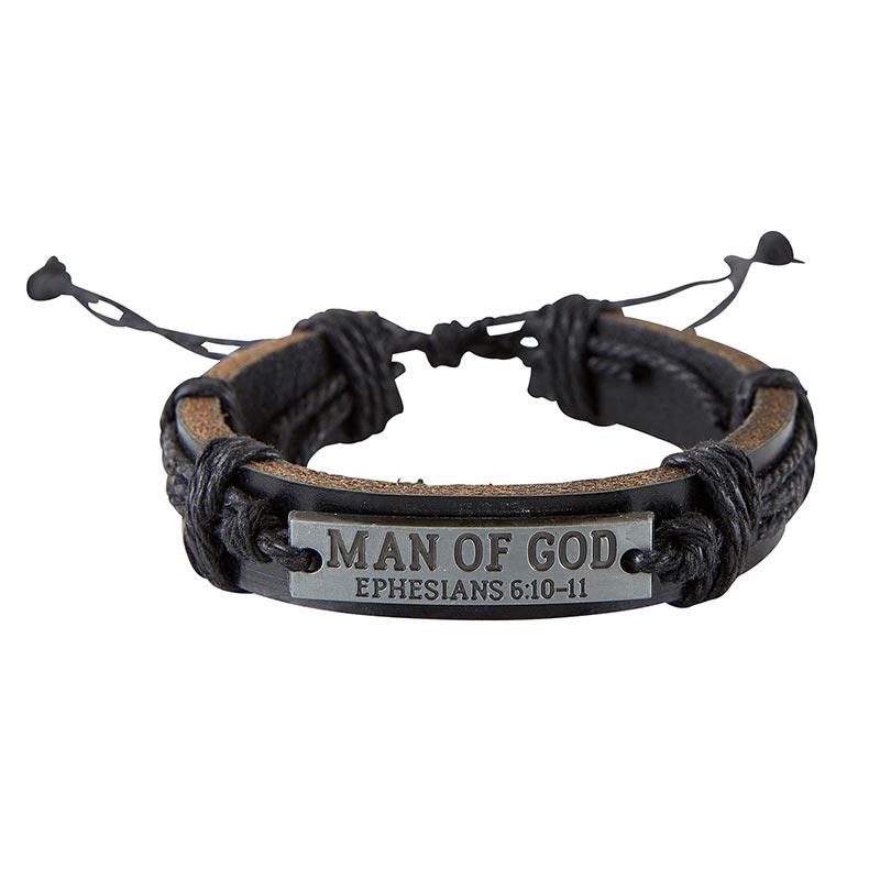 Threads of Faith: Man of God Bracelets (Pack of 24)