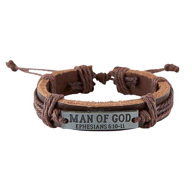 Threads of Faith: Man of God Bracelets (Pack of 24)