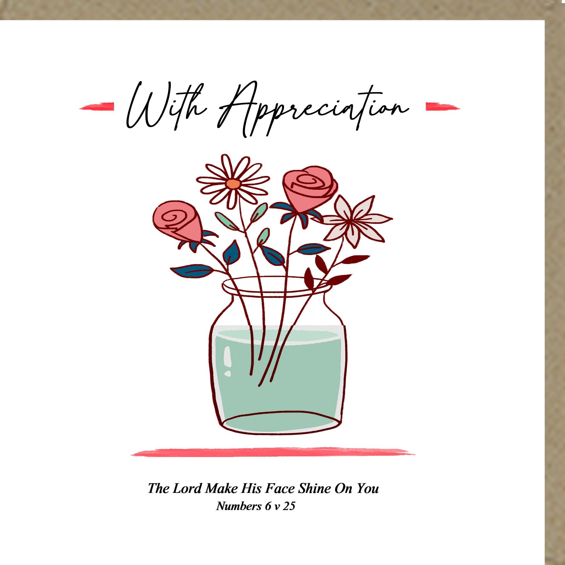 With Appreciation Greetings Cards