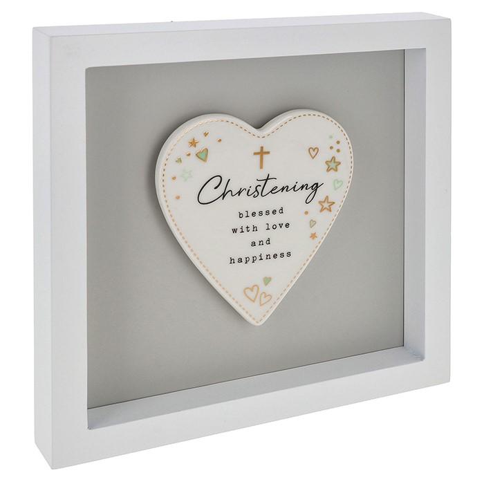 Heartfelt Art Heart Christening Large