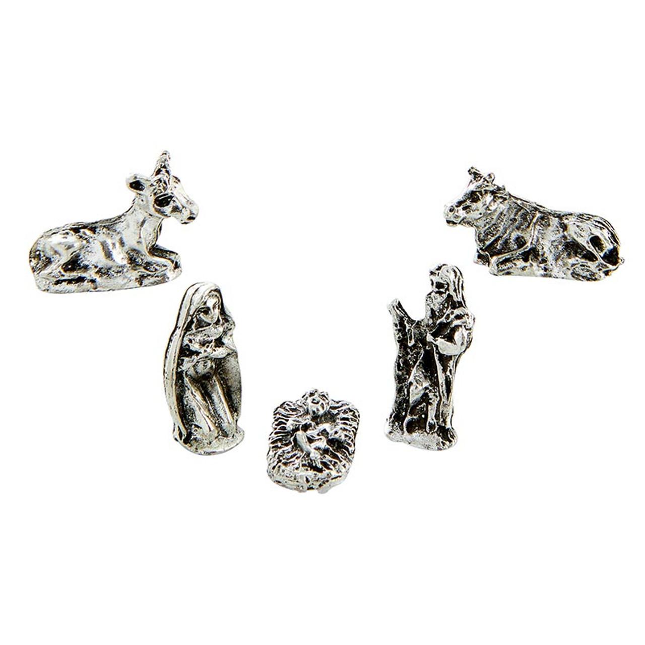Five-Piece Nativity in Heart Gift Box