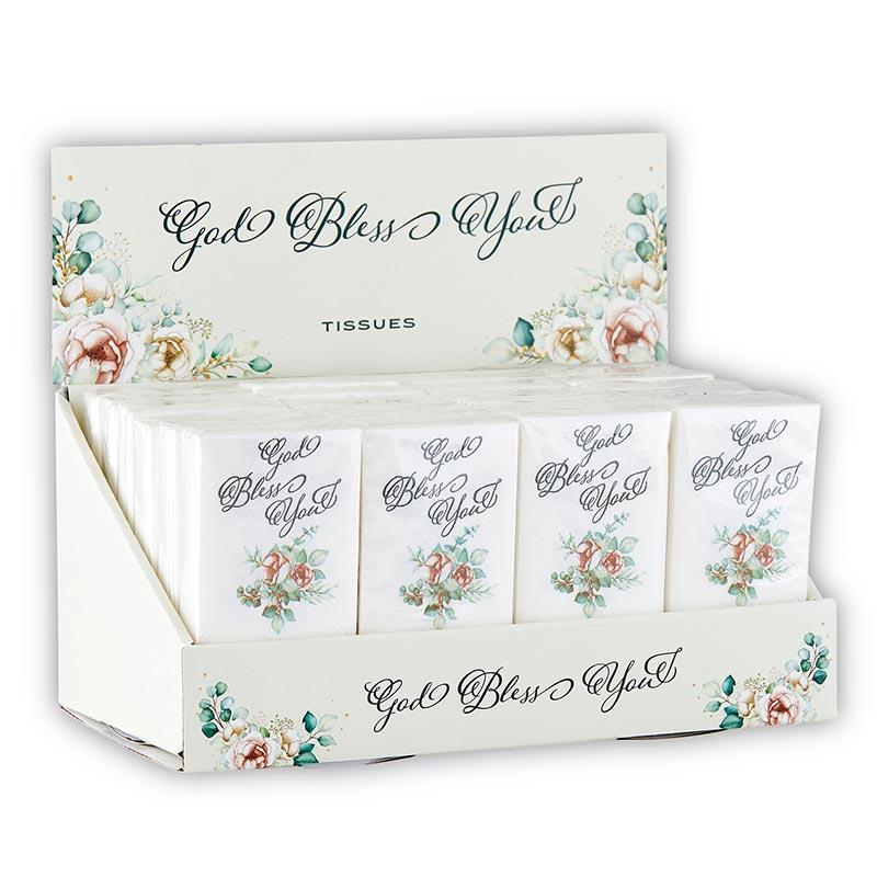 Tissue Packs Display - Floral