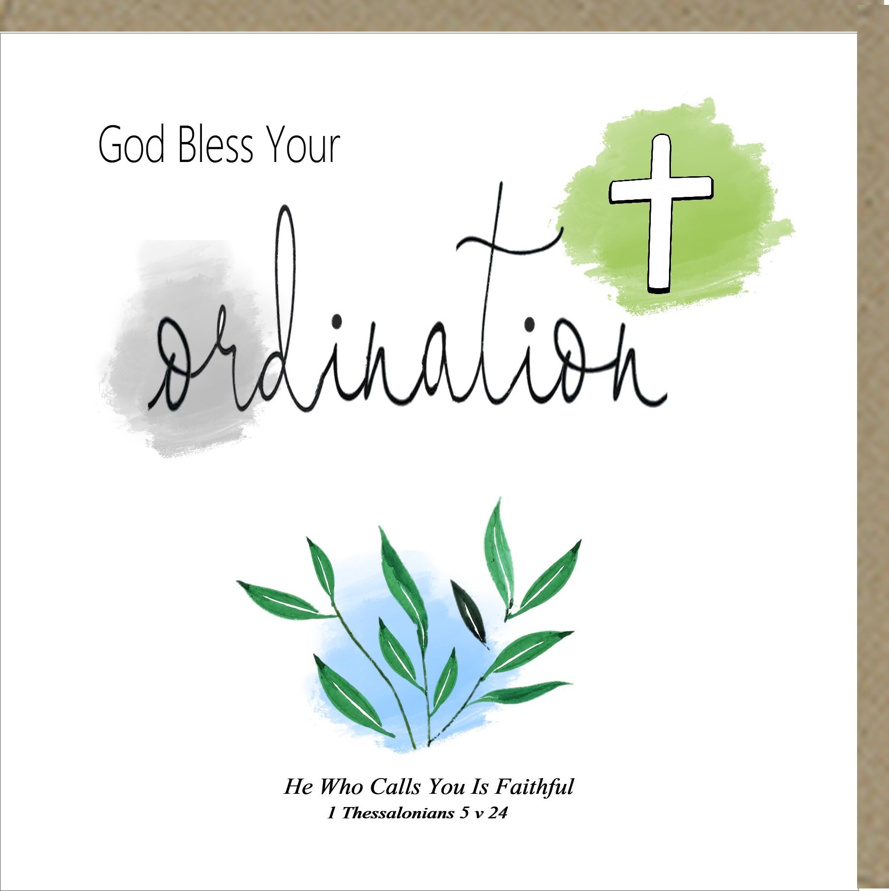 God Bless Your Ordination Greetings Card