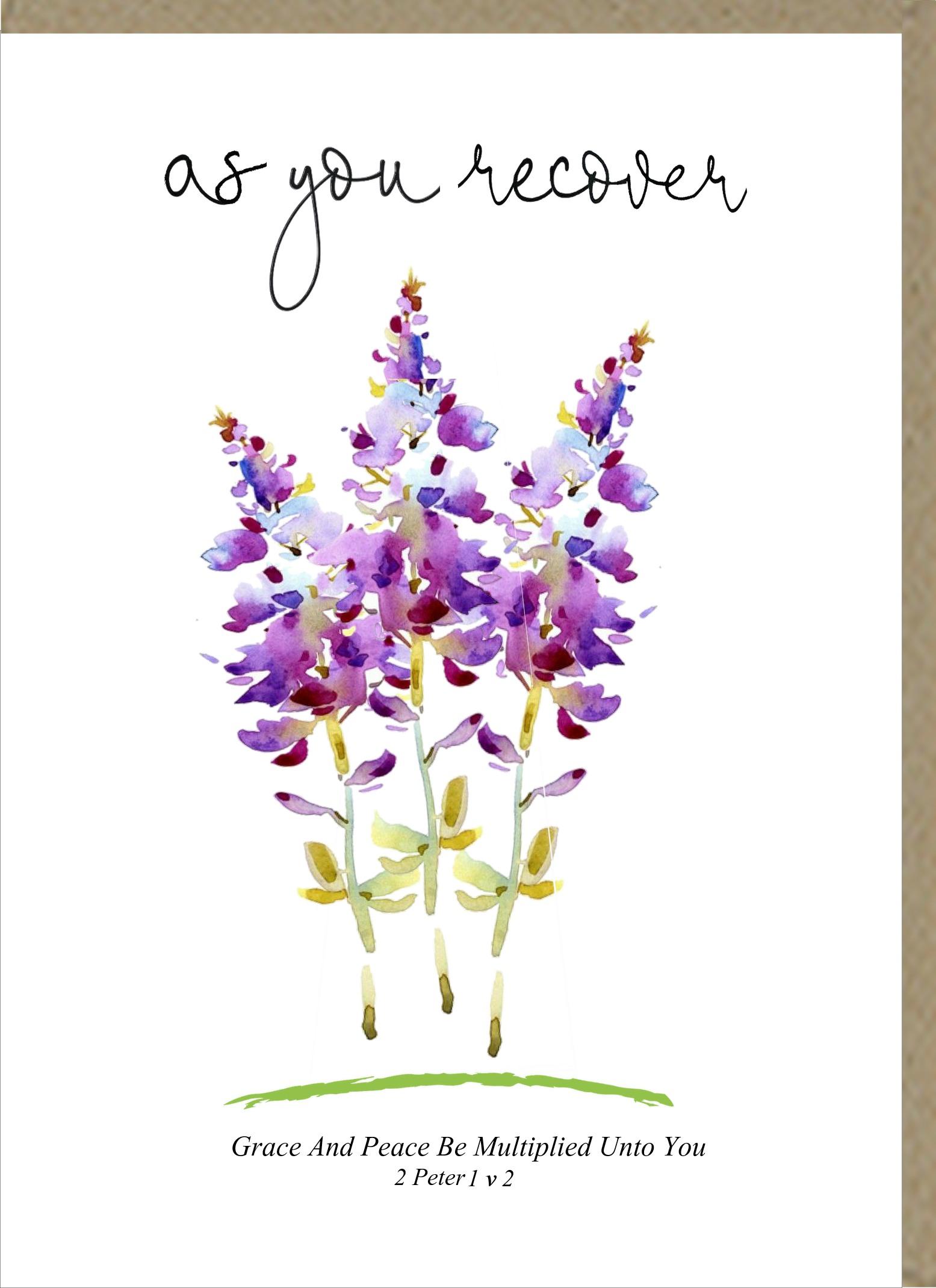 As You Recover - Greetings Card