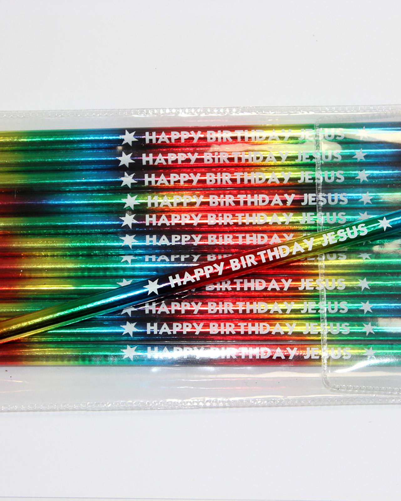 Happy Birthday Jesus Pencils (Pack of 12)