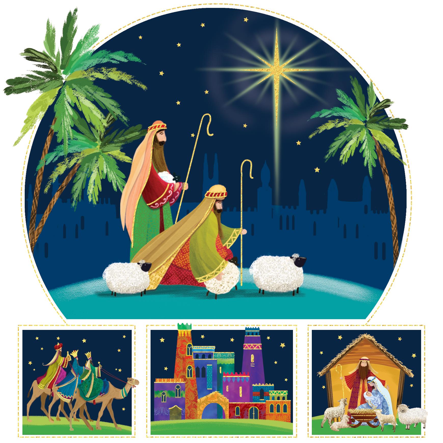 TLM - Nativity Story Christmas Cards (Pack of 20)