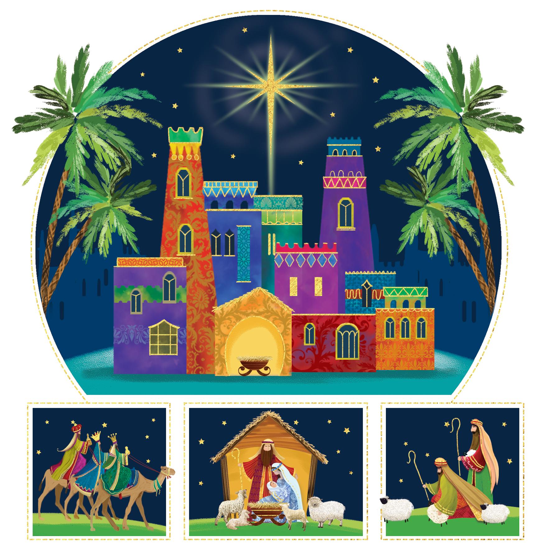 TLM - Nativity Story Christmas Cards (Pack of 20)