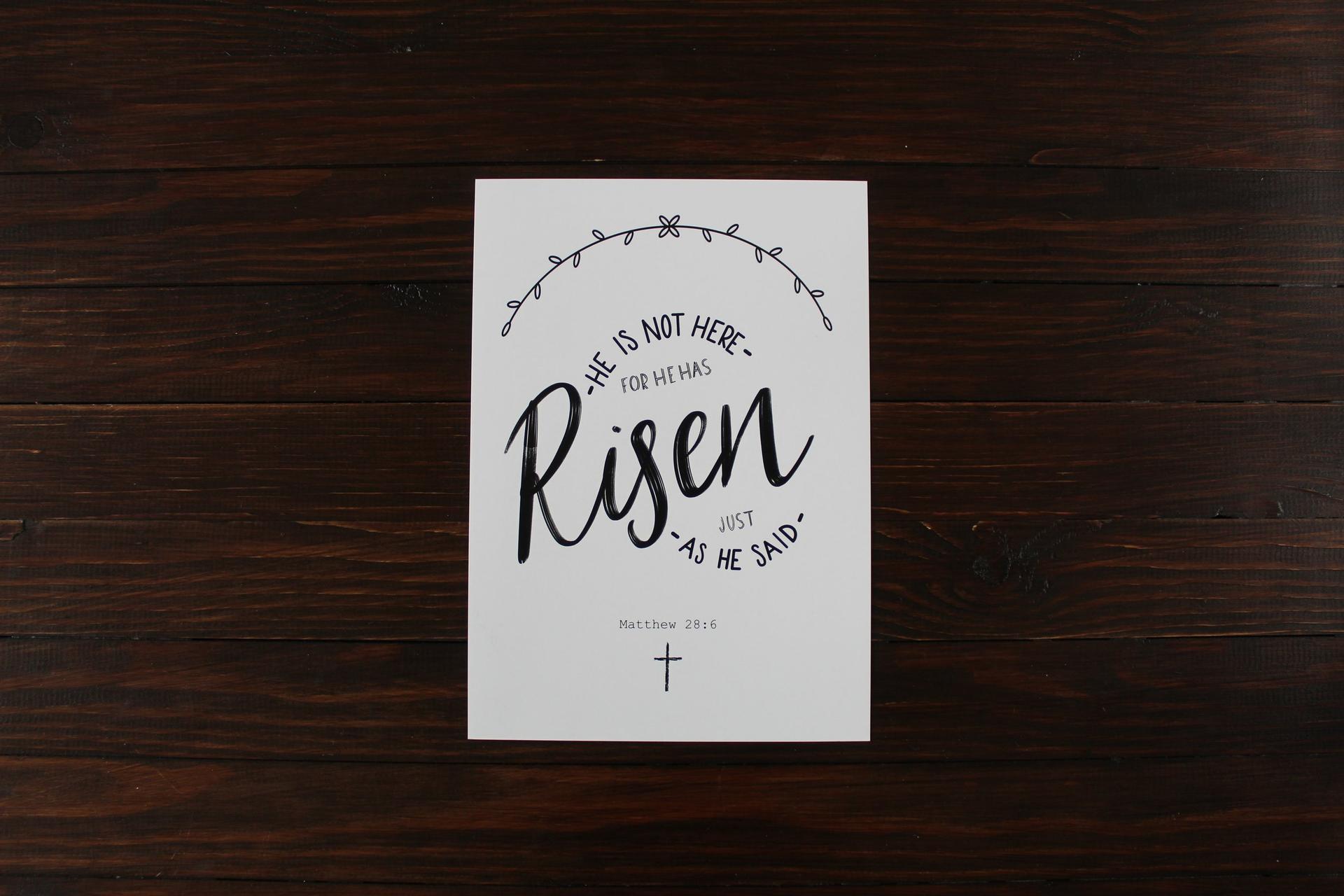 Matthew 26:6 Greetings Card