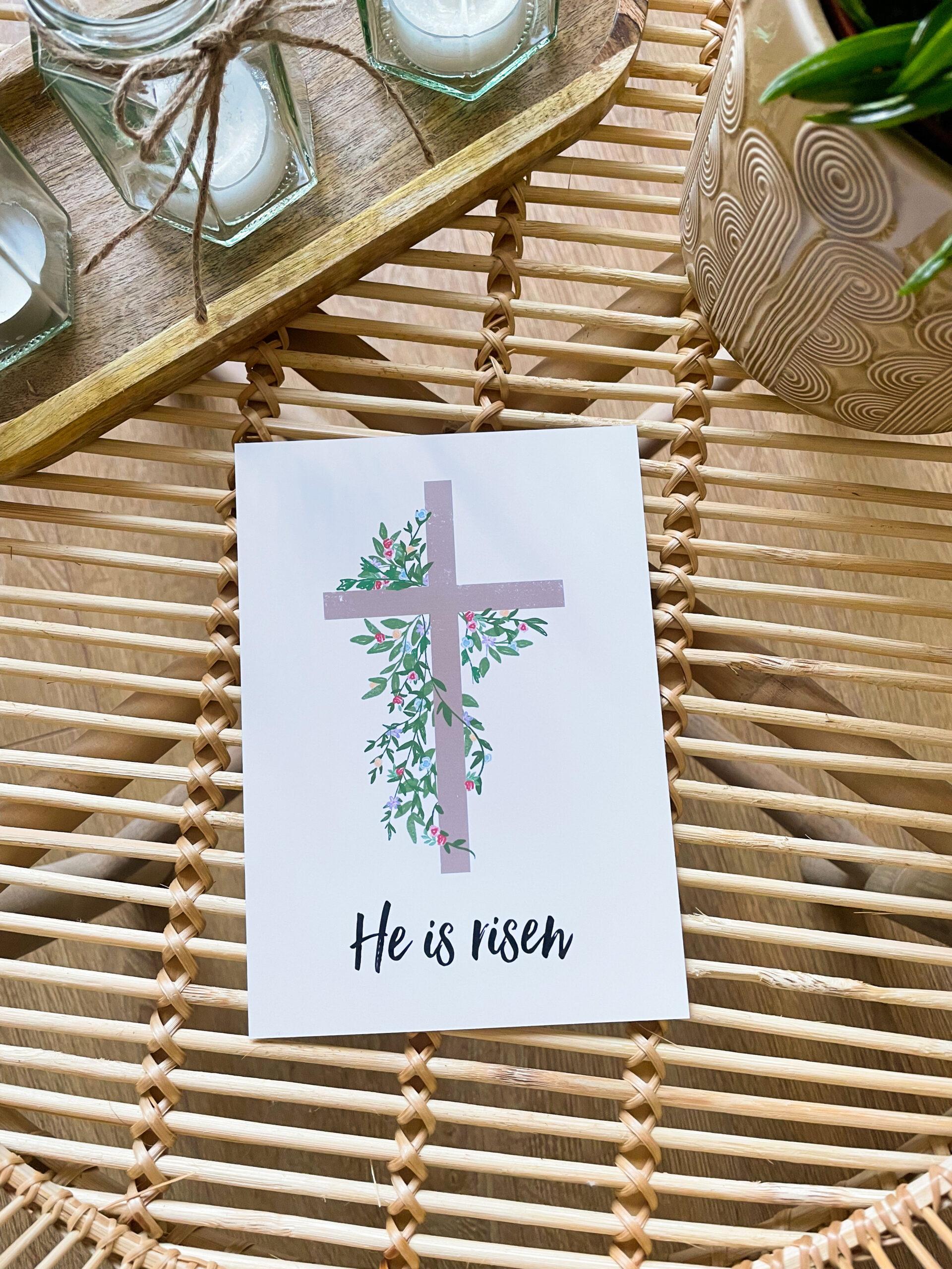 He Is Risen Greetings Card