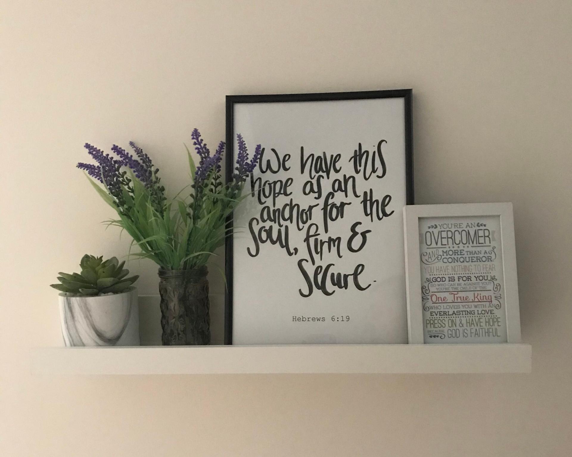 Hebrews 6:19 Art Print (Size A5)