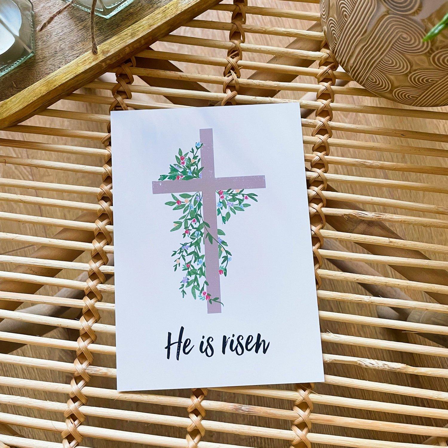 He Is Risen Art Print (Size A5)