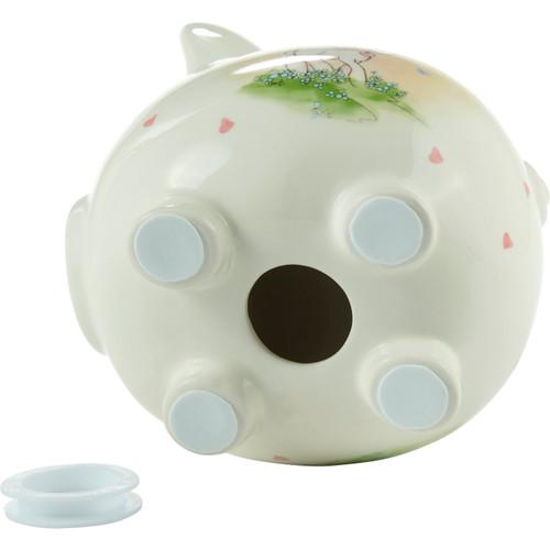 Jesus Loves Me Piggy Bank Pink