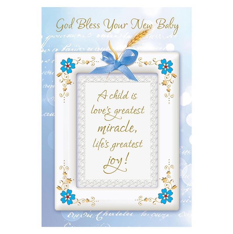 Bless New Baby Greetings Card