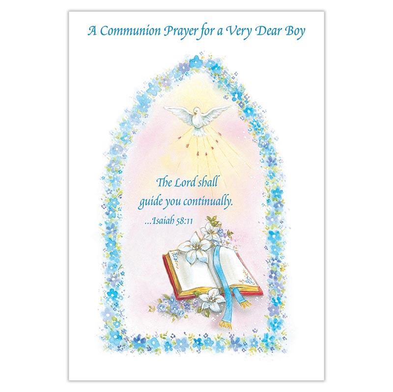 Boy Communion Greetings Card