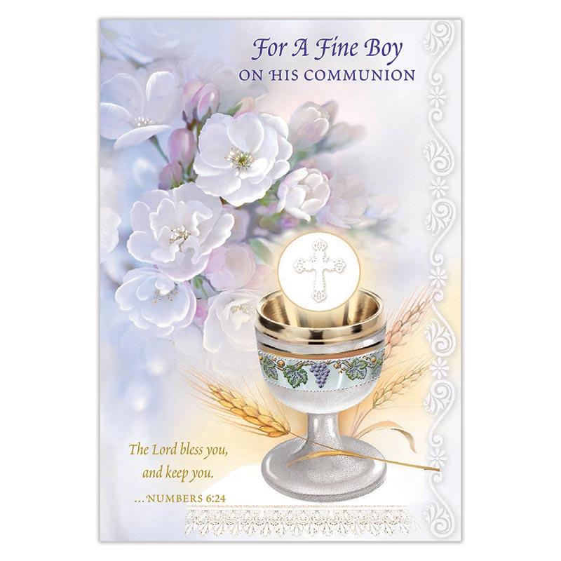 Boy Communion Greetings Card