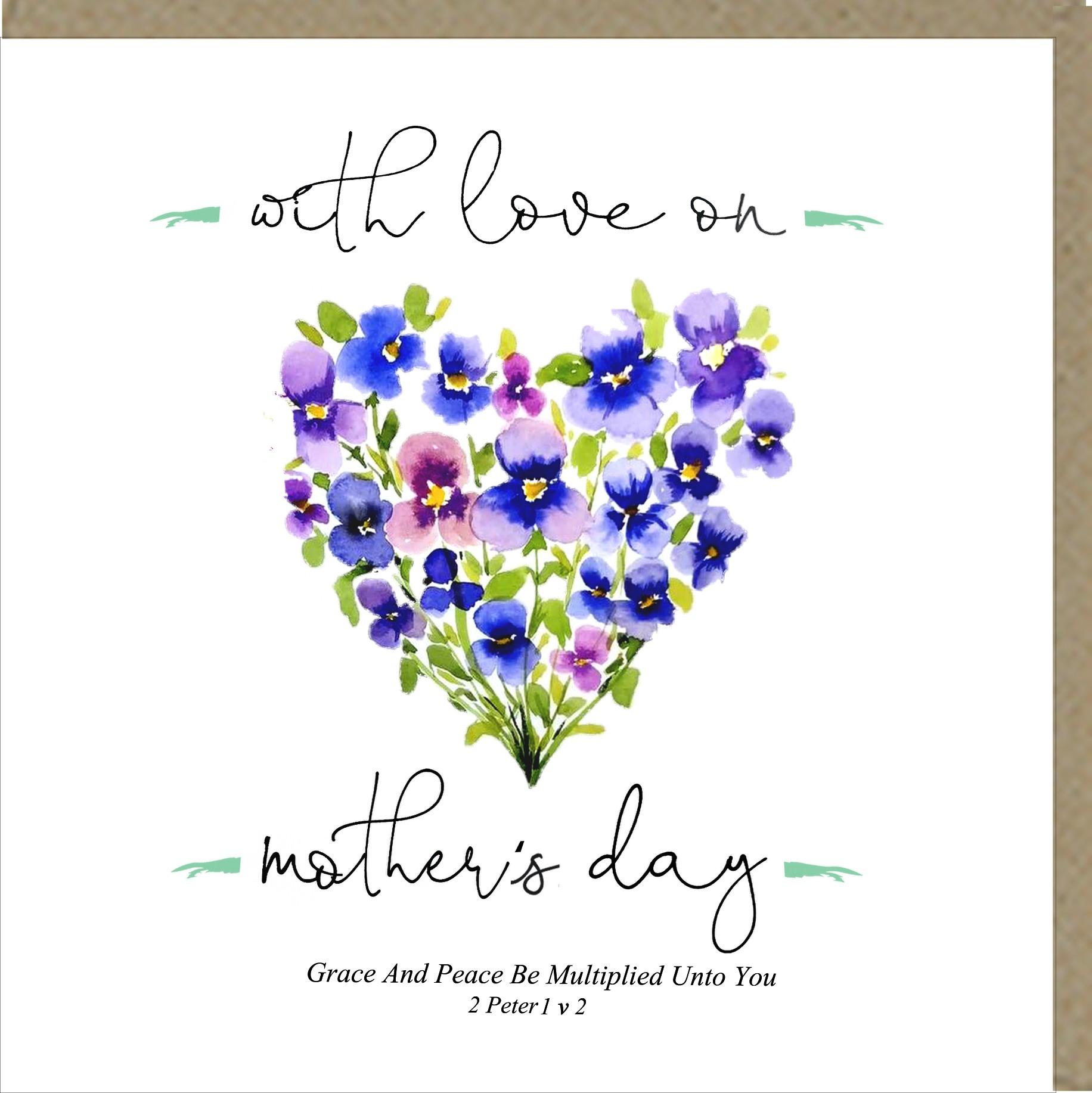 With Love On Mother's Day Greetings Card
