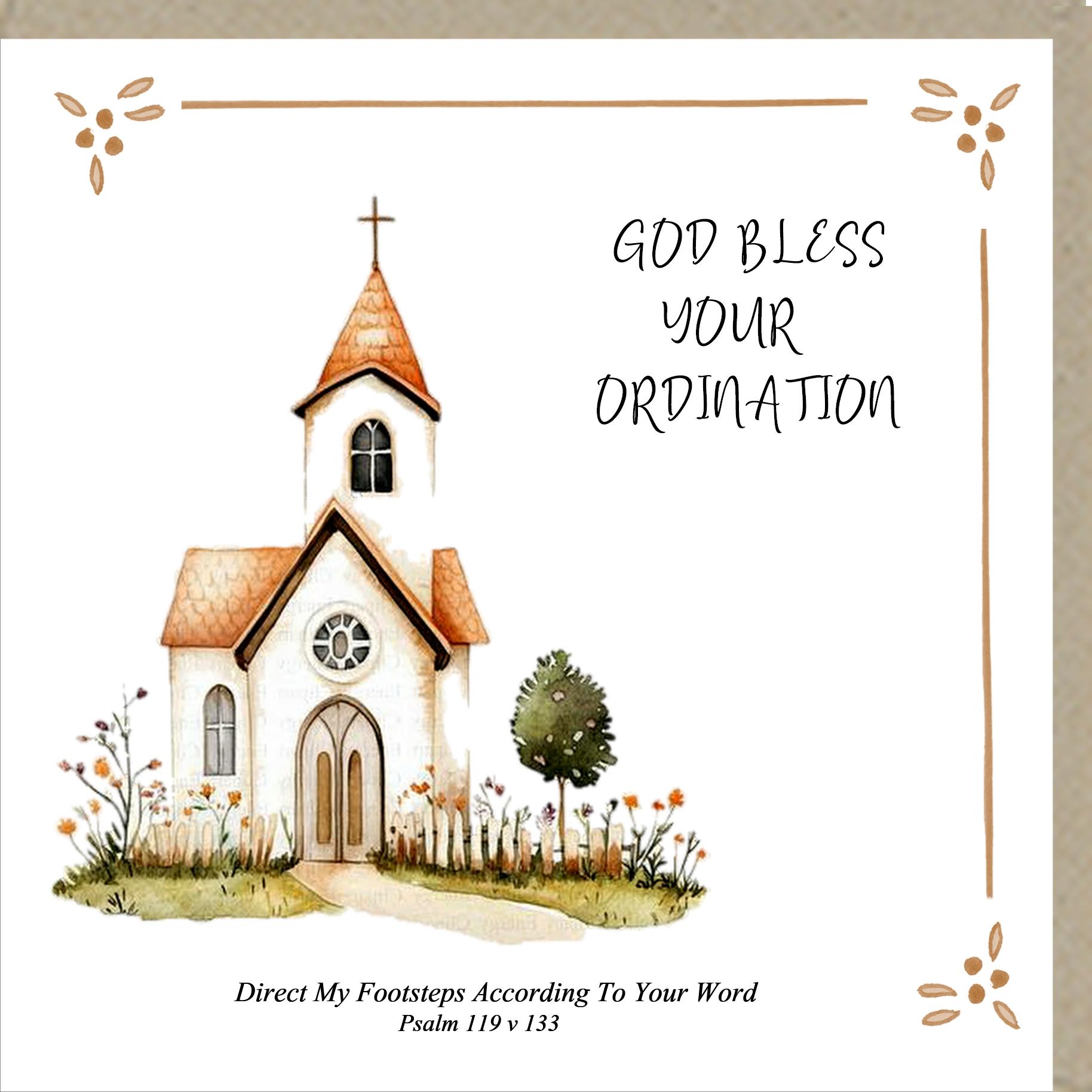 God Bless Your Ordination  - Greetings Card