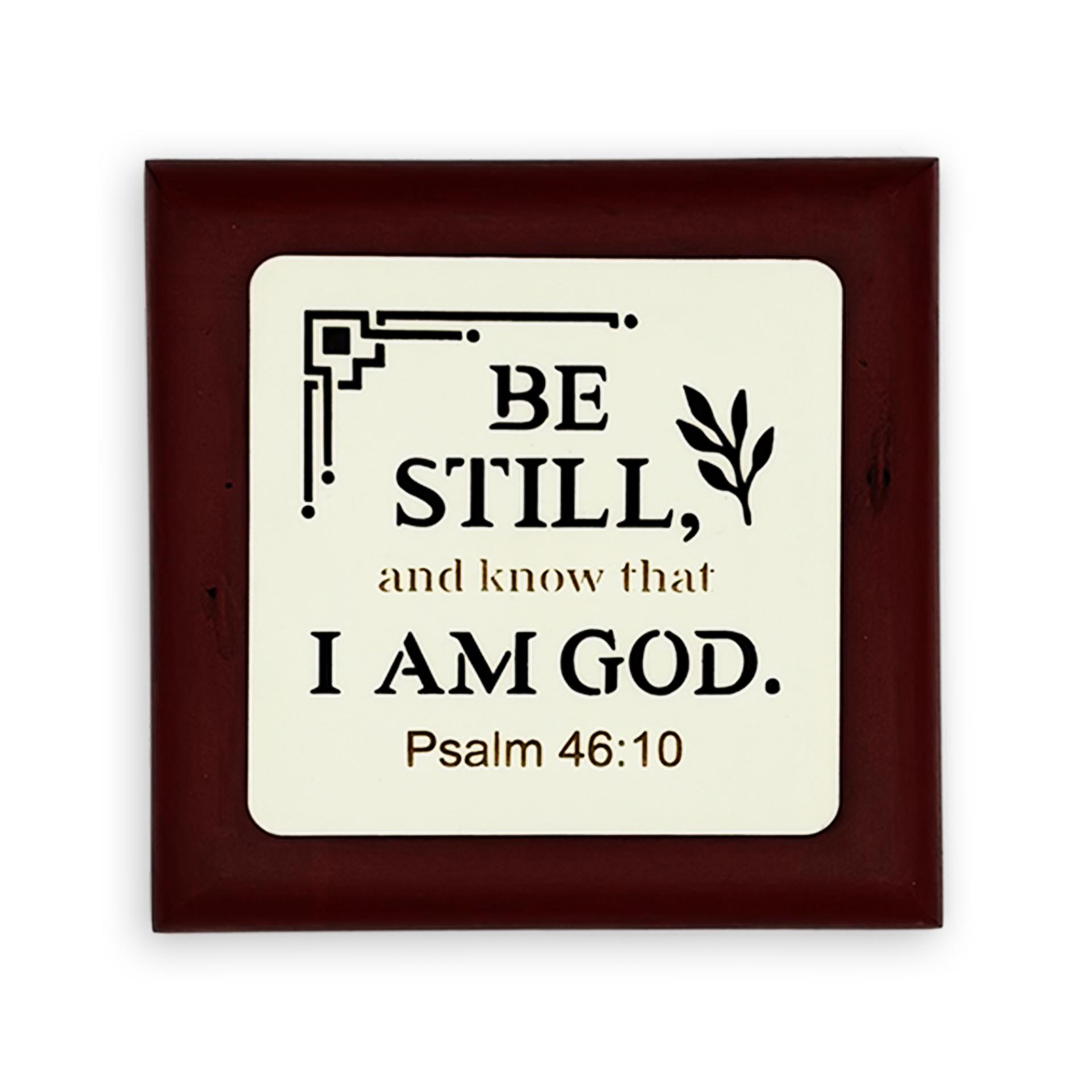 Glow-in-the-Dark Wall Plaque – “Be still and know that I am God” (Psalm 46:10)