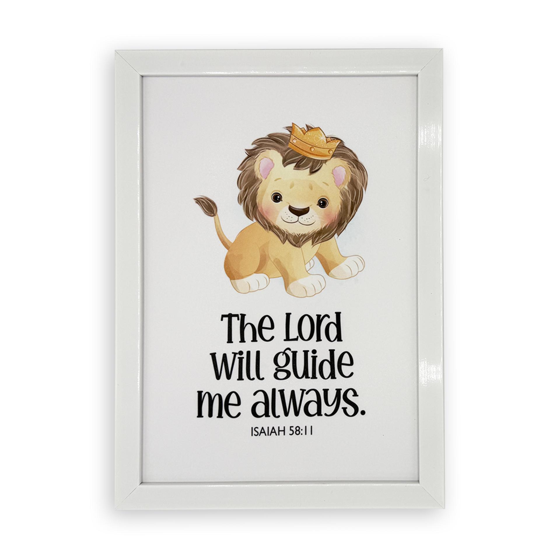 Rectangular Wall Frame – “The Lord will guide me always” (Isaiah 58:11)