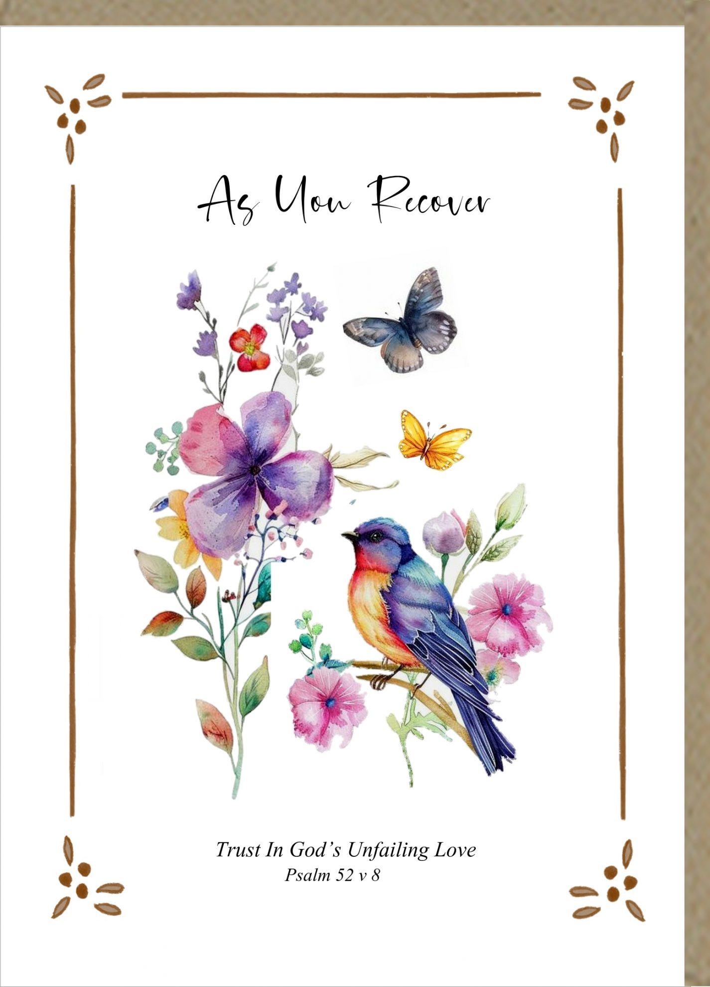 As You Recover Greetings Card