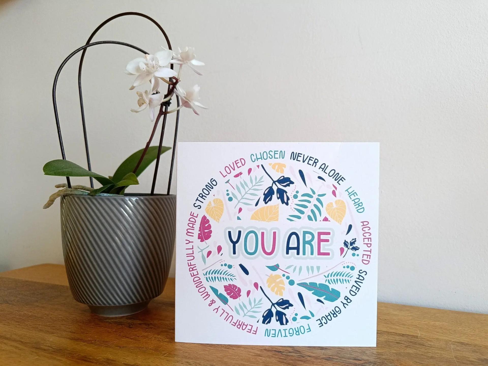 You Are (Blue) Greetings Card