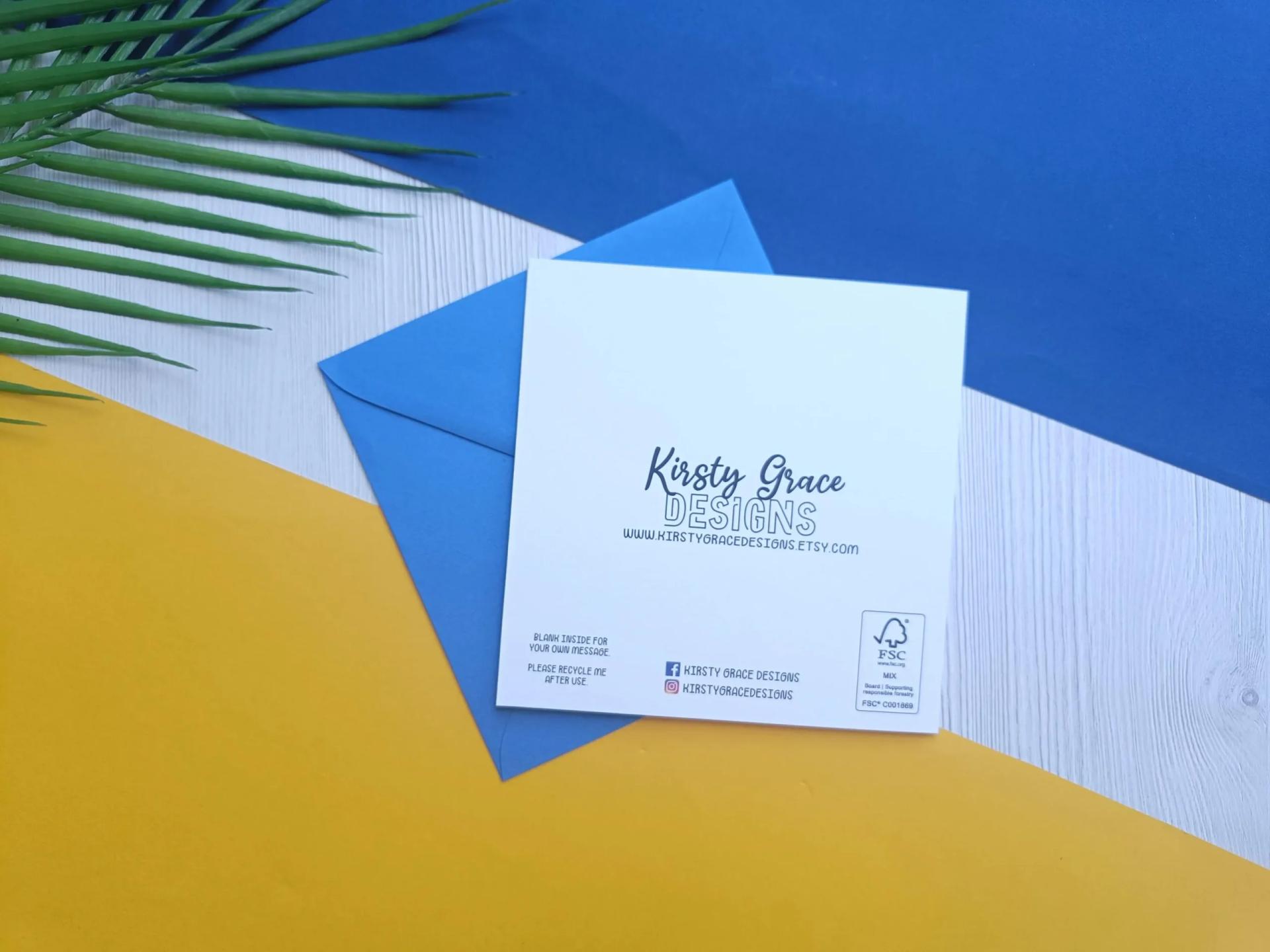 Baptism (Blue) Greetings Card