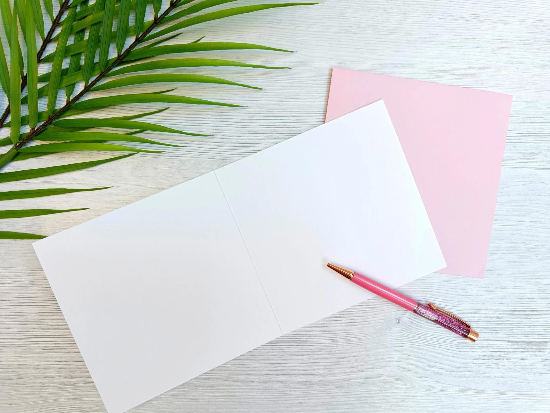 Dedication (Pink) Greetings Card