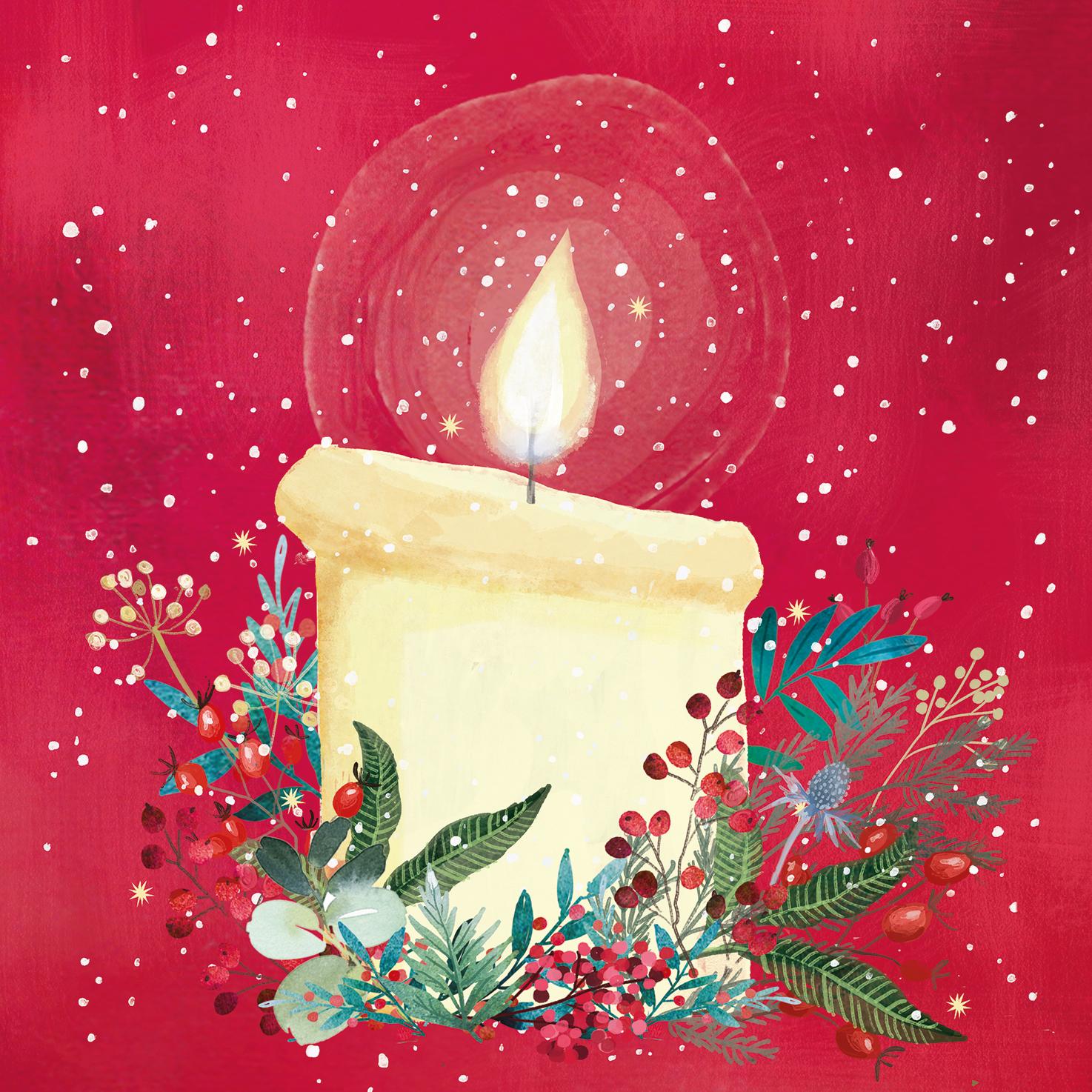 TLM - Four Candles Collection Christmas Cards (Pack of 20)